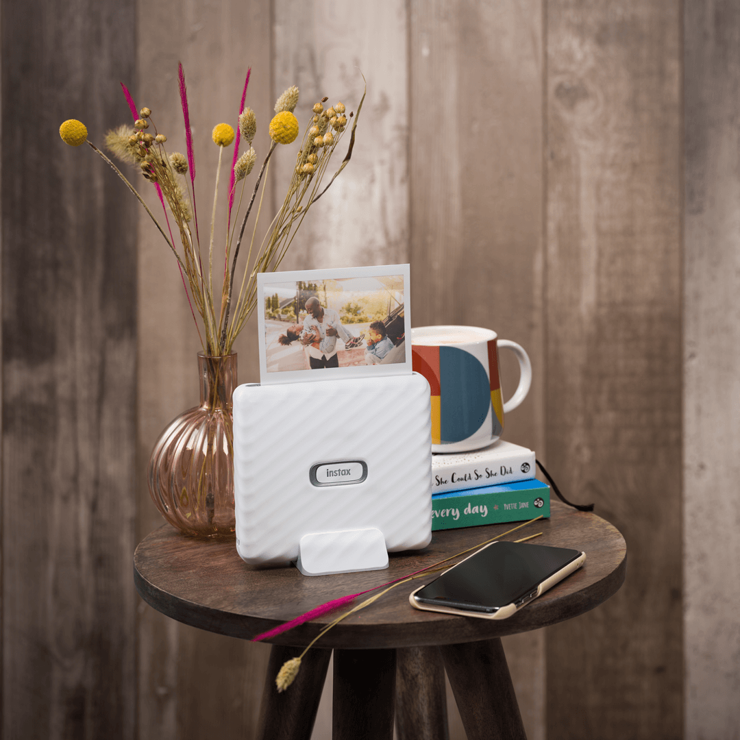 lifestyle image instax link wide printer ash white