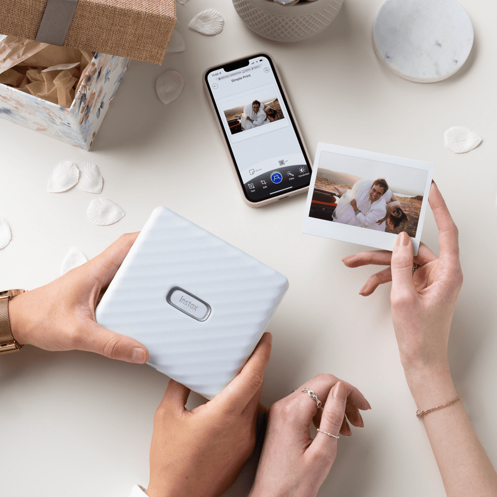 lifestyle image instax link wide ash white