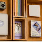 lifestyle image instax mini film soft lavender