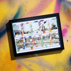 lifestyle image instax mini film spray art 