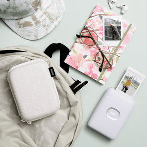 lifestyle image instax mini link 2 en case clay white 