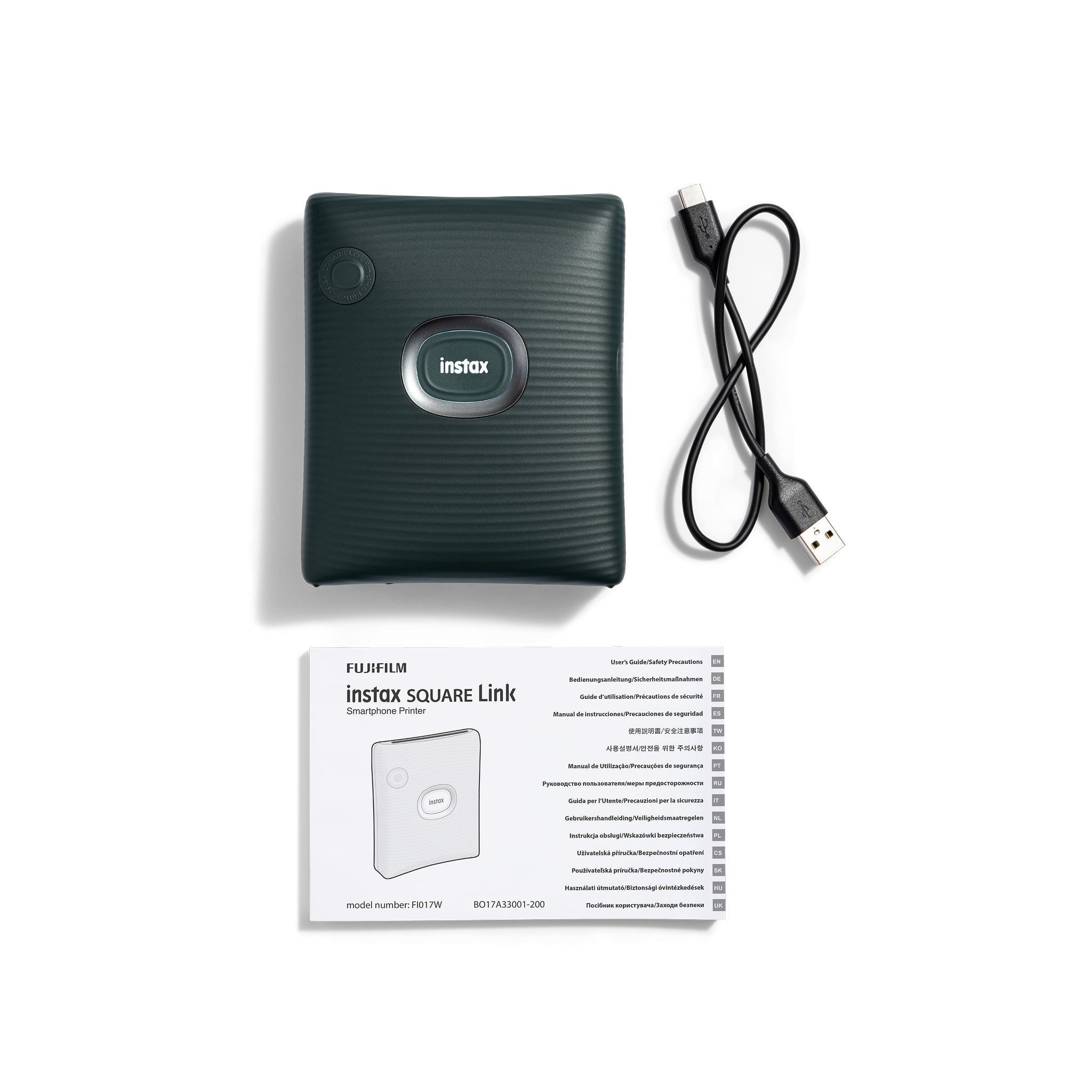 instax SQUARE Link™ Midnight Green