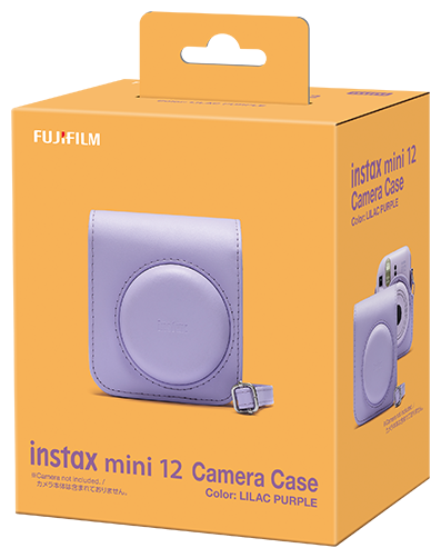 instax mini 12 lilac purple case zijkant verpakking