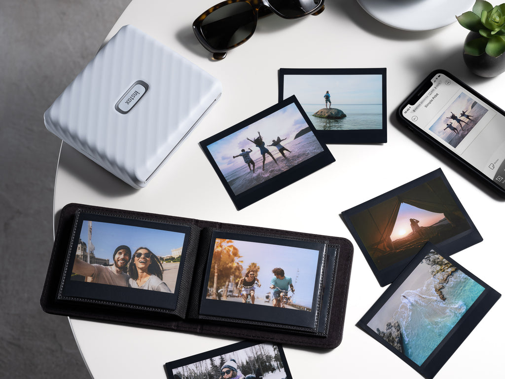 lifestyle image instax link Wide met album en voorbeeldfoto's