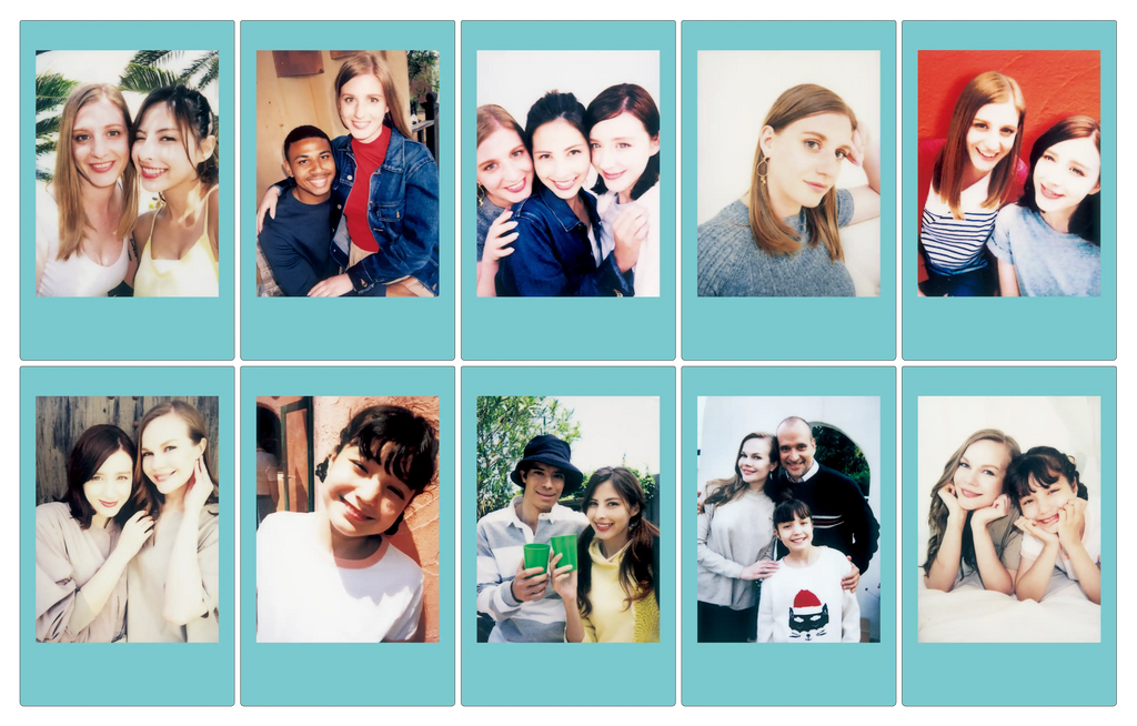 Voorbeeld instax mini film sky blue