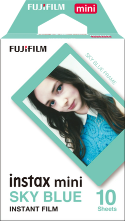 instax mini film sky blue