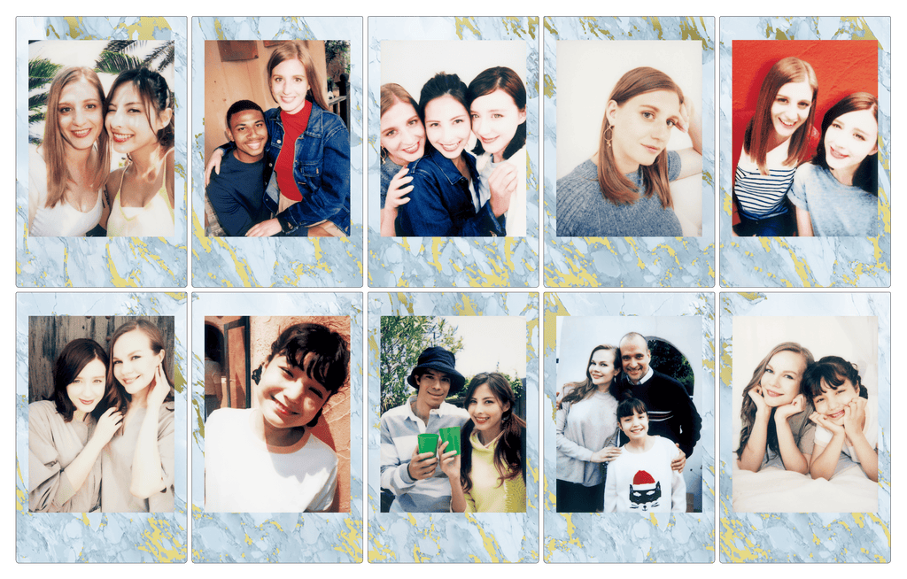 instax™ mini film Blue Marble, uitwerking foto's