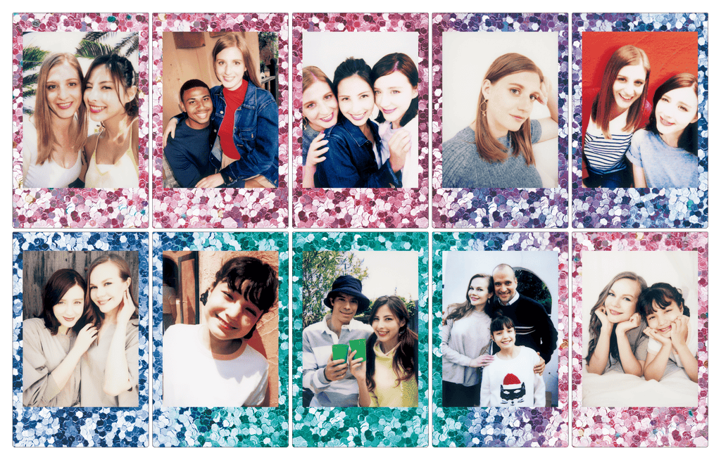 instax mini film confetti voorbeeld 