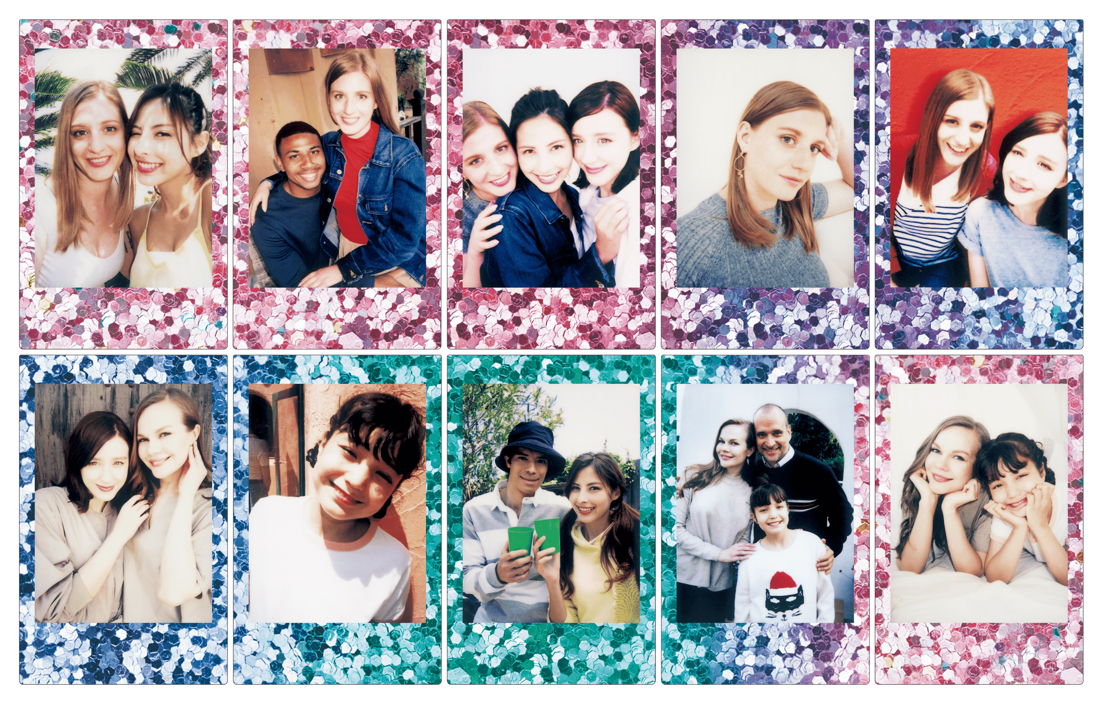 instax mini film confetti voorbeeld 