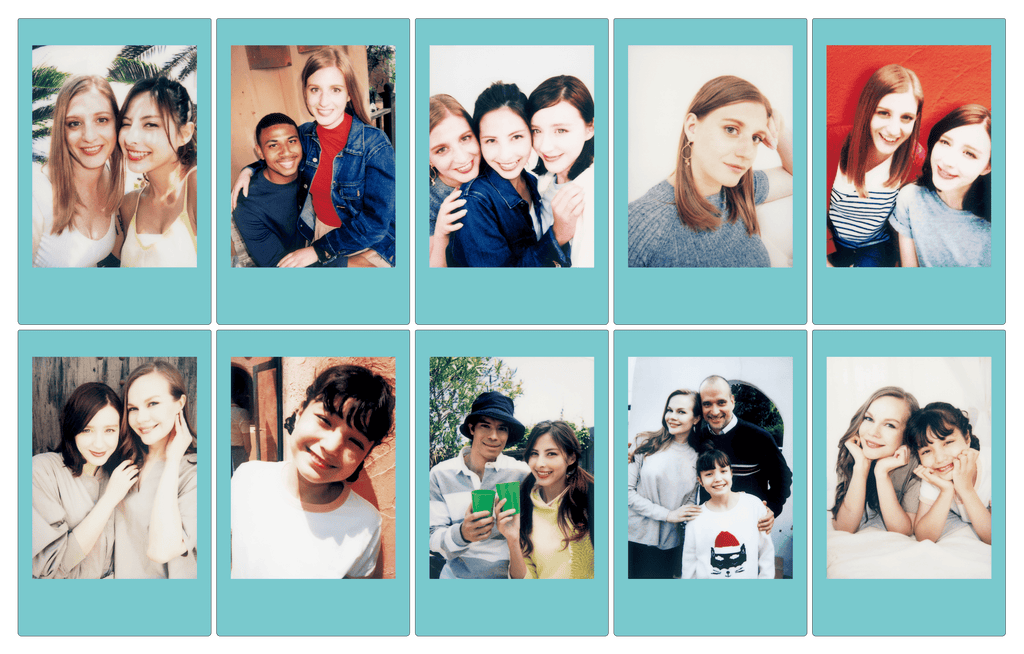 instax mini film sky blue voorbeeld