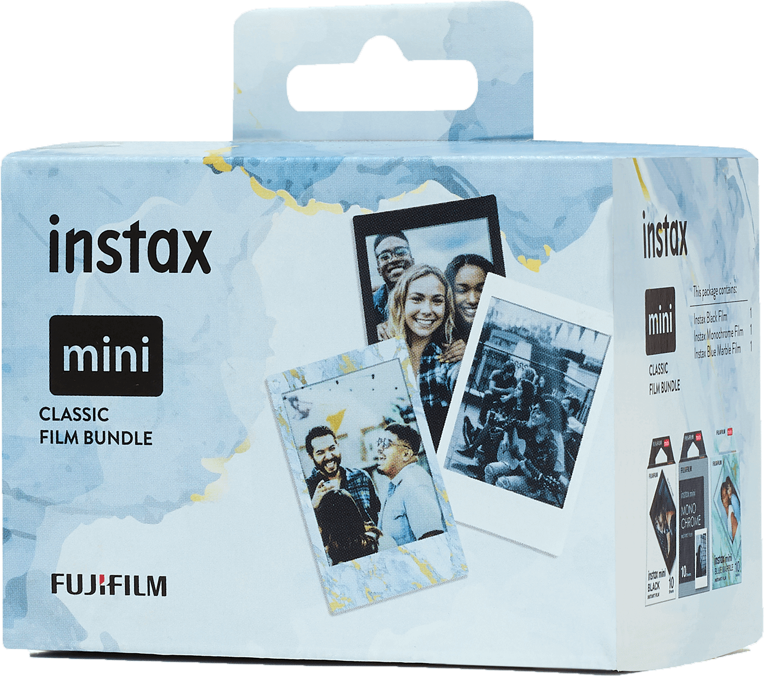 instax™ mini film Classic bundel, zijkant verpakking