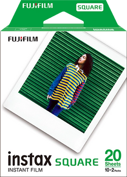 instax™ SQUARE film dubbelpak 2x10 foto's, voorkant verpakking