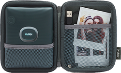 instax square link case woven gray open