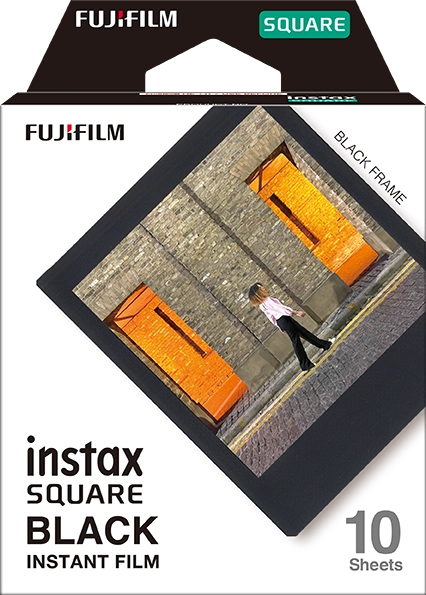 instax square film black voorkant