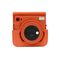 instax square sq1 terracotta orange case met instax square sq1 terracotta orange voorkant