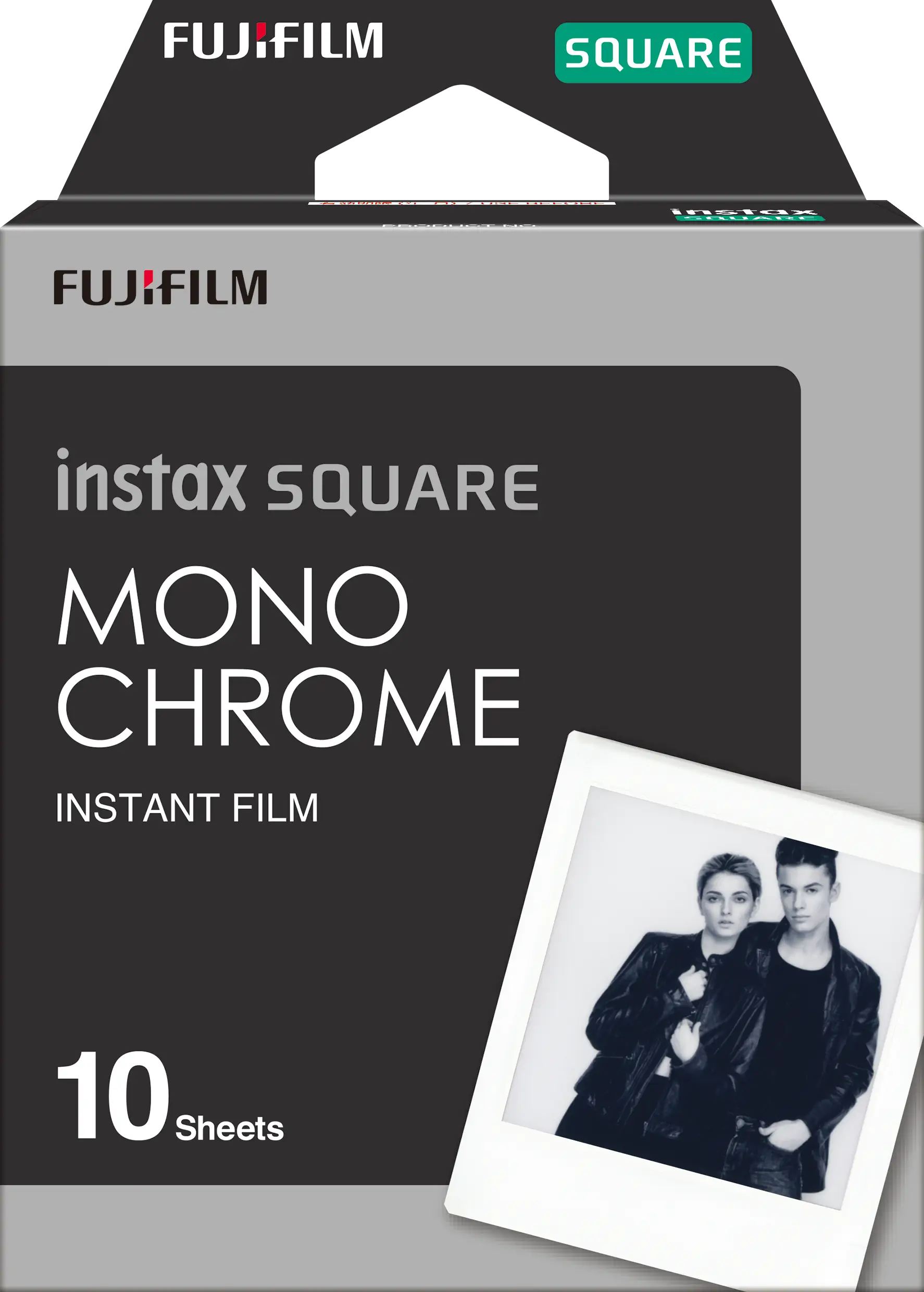 instax square film monochrome voorkant
