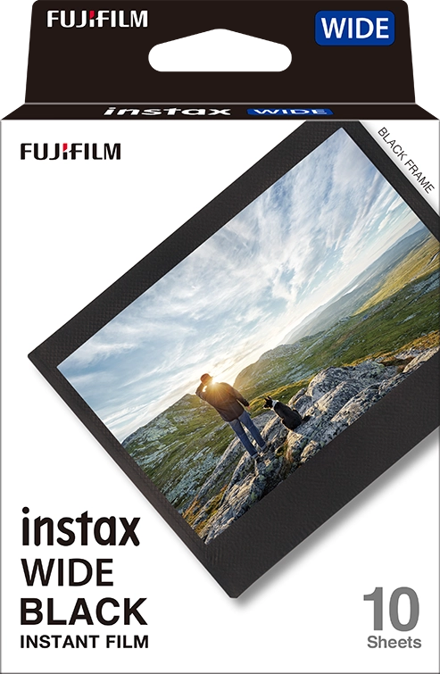 instax wide film black voorkant