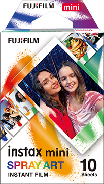 instax mini film spray art voorkant