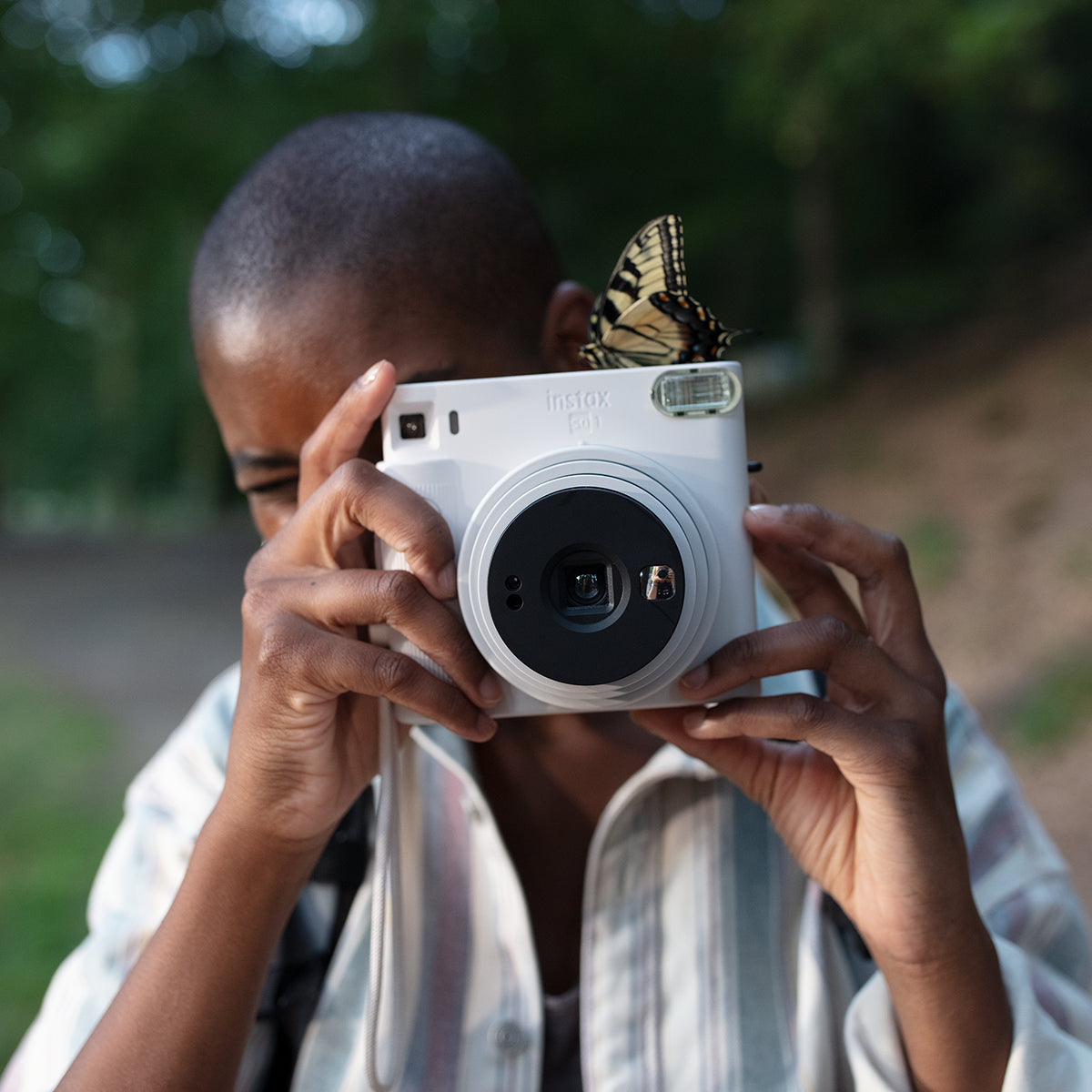 instax SQUARE SQ1™ Chalk White instant camera