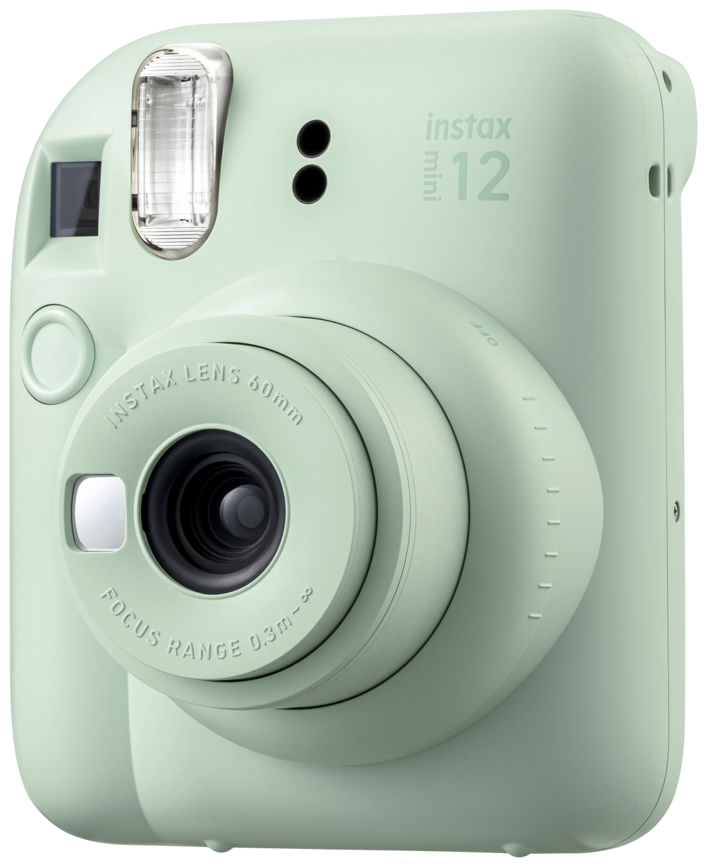 Instax mini 12 mint green schuin