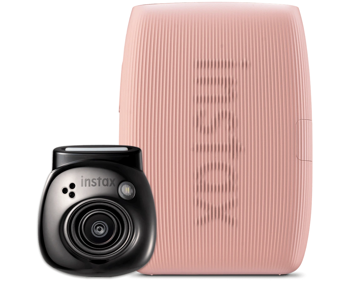 Bundel instax Pal™ Gem Black met instax mini Link 3™ Rose Pink