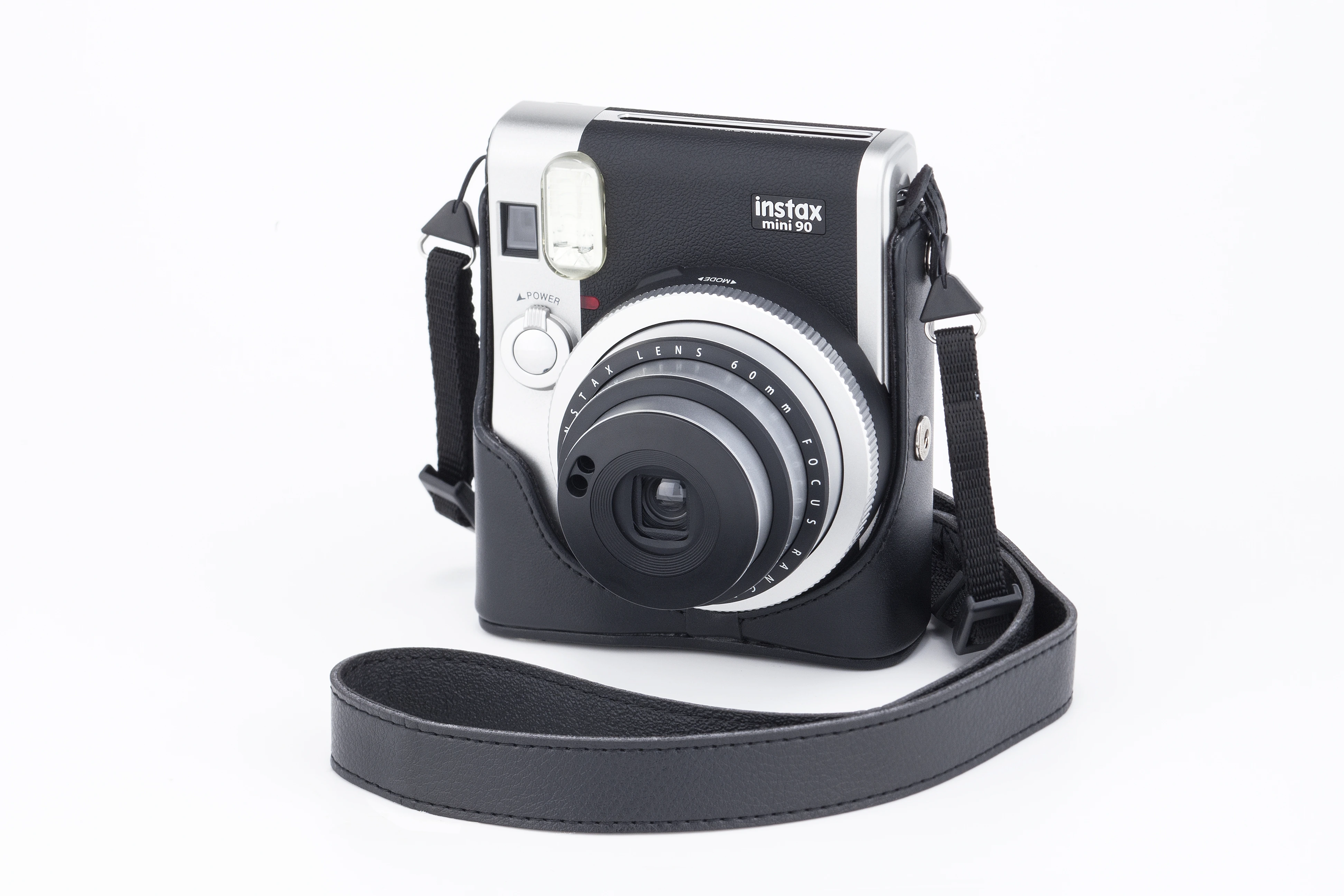Case instax mini 90 open voorkant met lens open