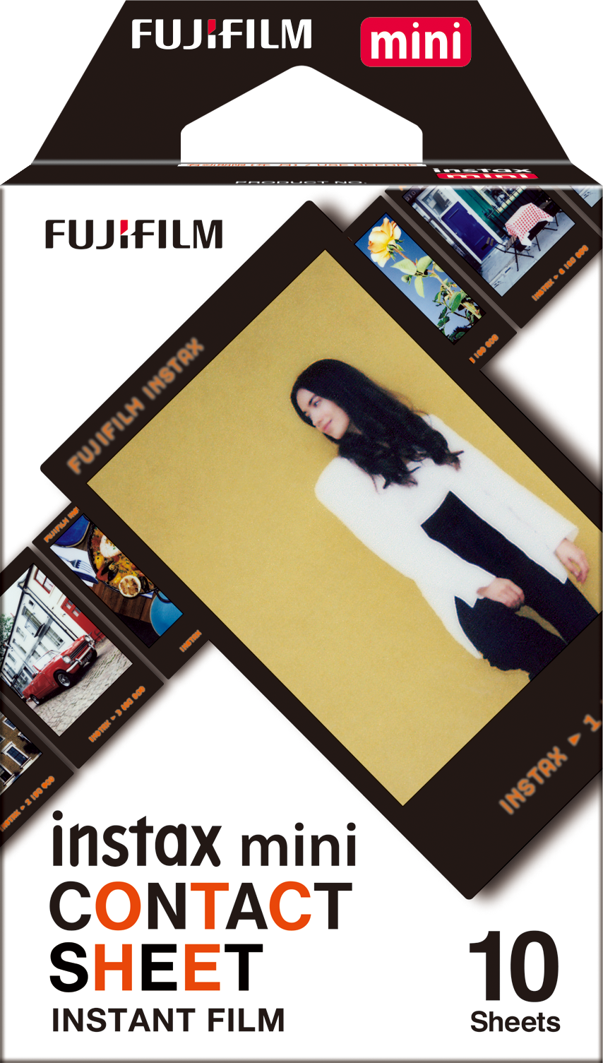instax mini film contact sheet - voorkant