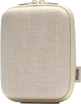 instax Link SQUARE case woven ivory dicht schuin voorkant
