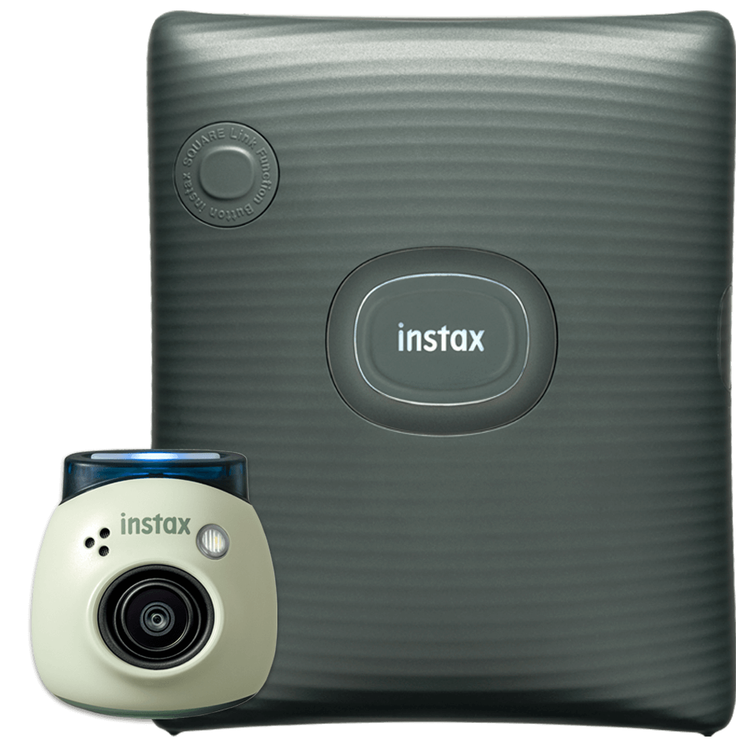 Bundel INSTAX Pal Green met INSTAX SQUARE Link Green