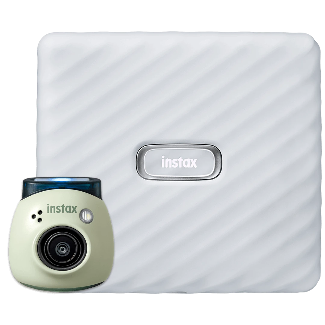 Bundel instax Pal™ Green met instax Link WIDE™ White