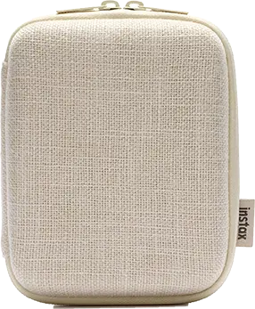 instax Link SQUARE case woven ivory dicht voorkant