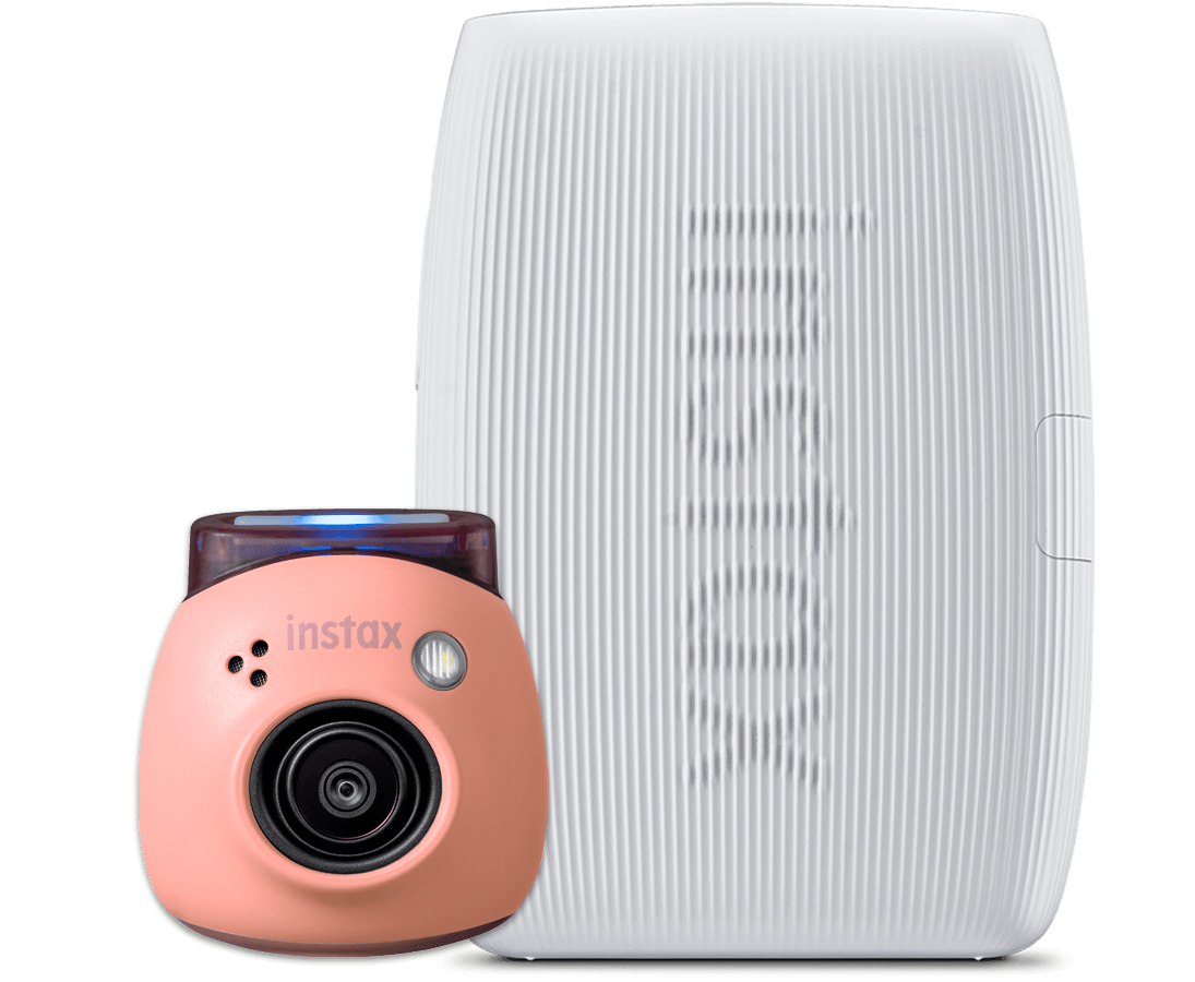 Bundel INSTAX Pal Powder Pink met INSTAX mini Link 3 Clay White