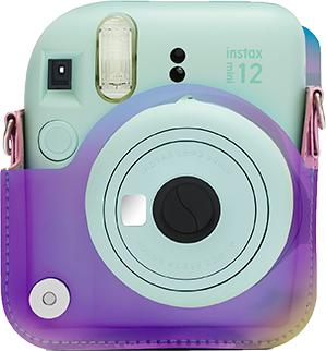 Case instax mini 12™ Iridescent - voorkant open groen