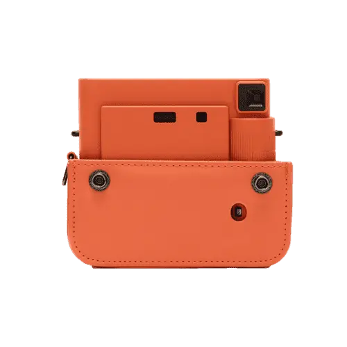 instax SQUARE SQ1 case terracotta orange achterkant open