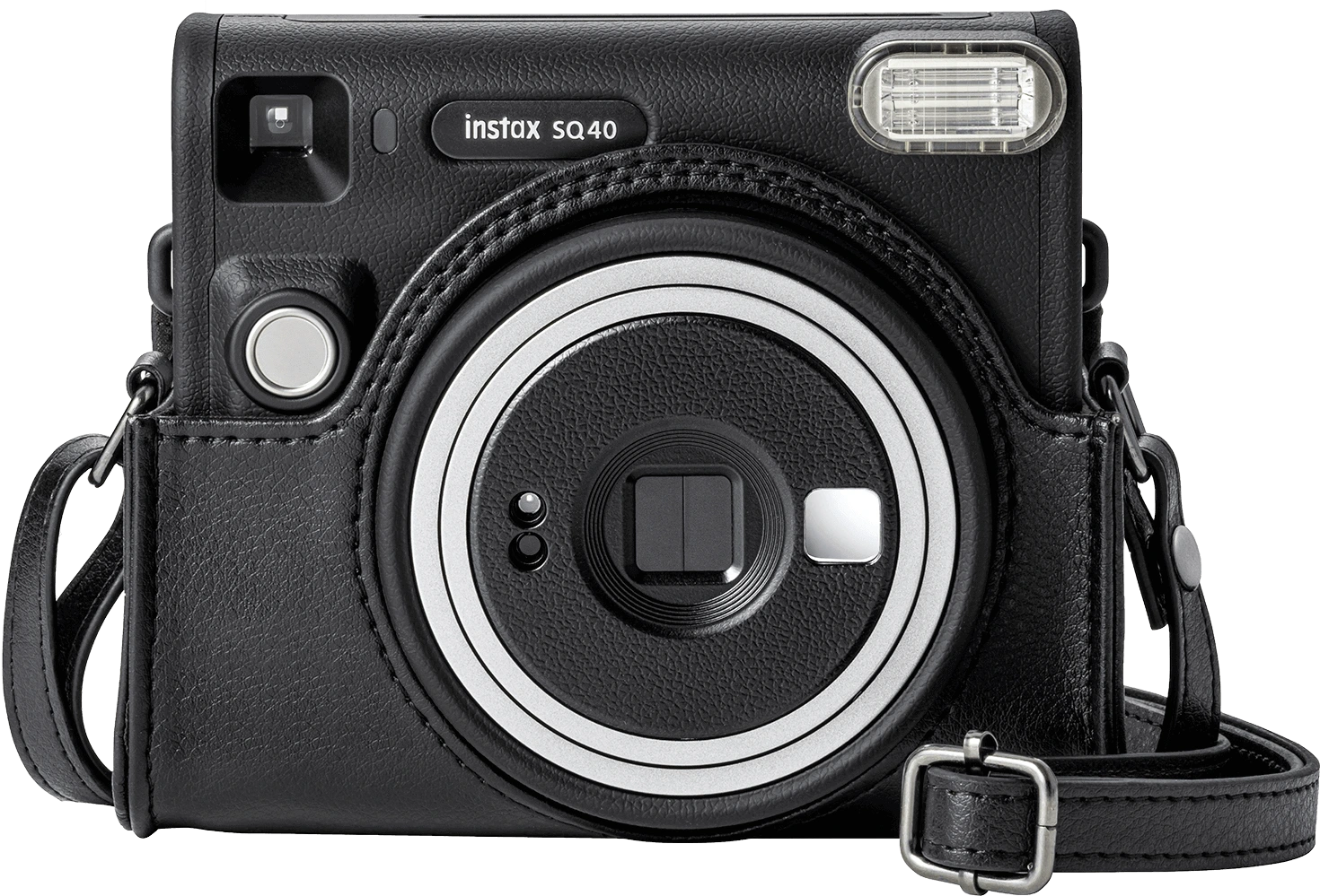 instax SQUARE SQ40 case zwart voorkant open