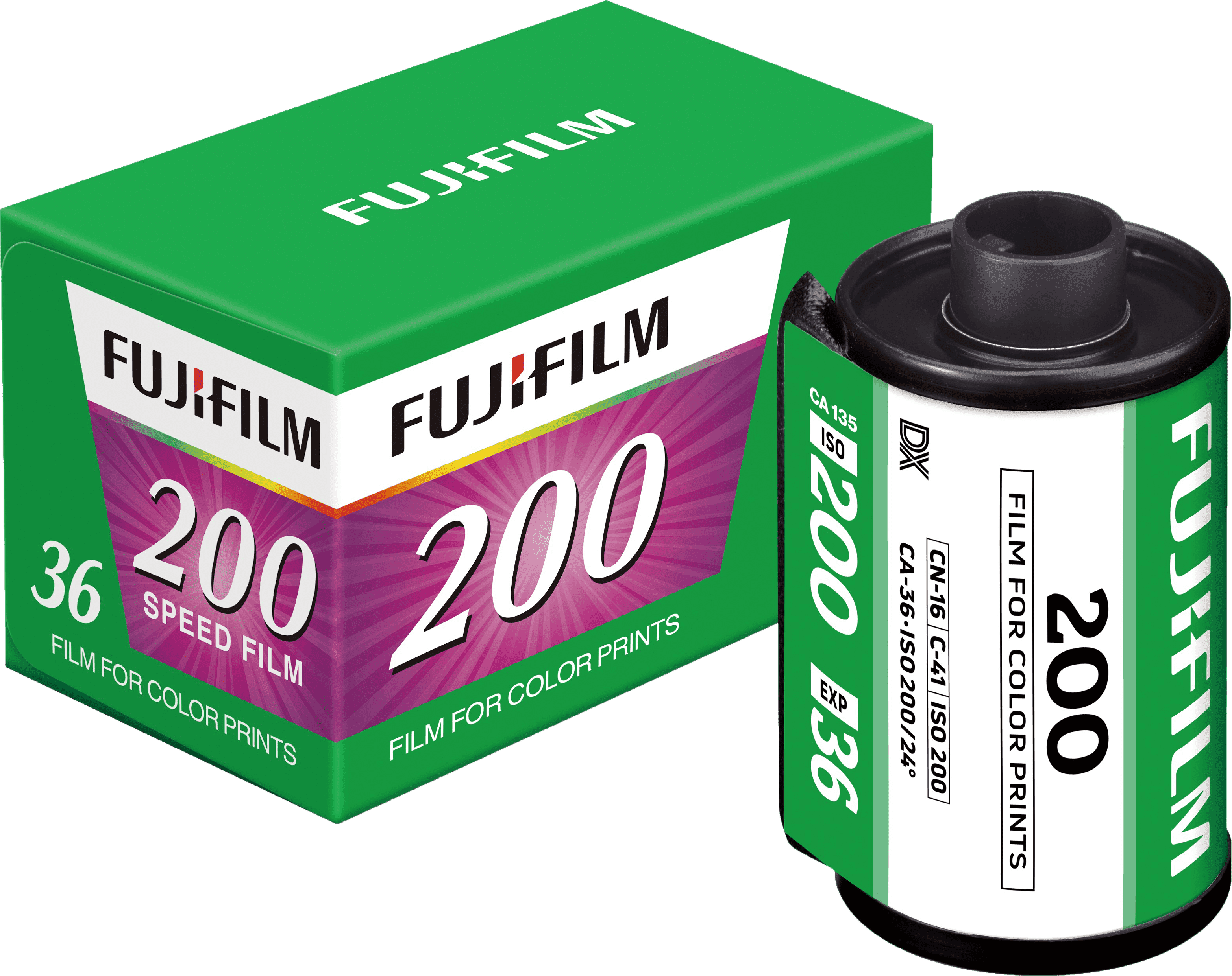 FUJIFILM-200-filmrolletje met filmrold