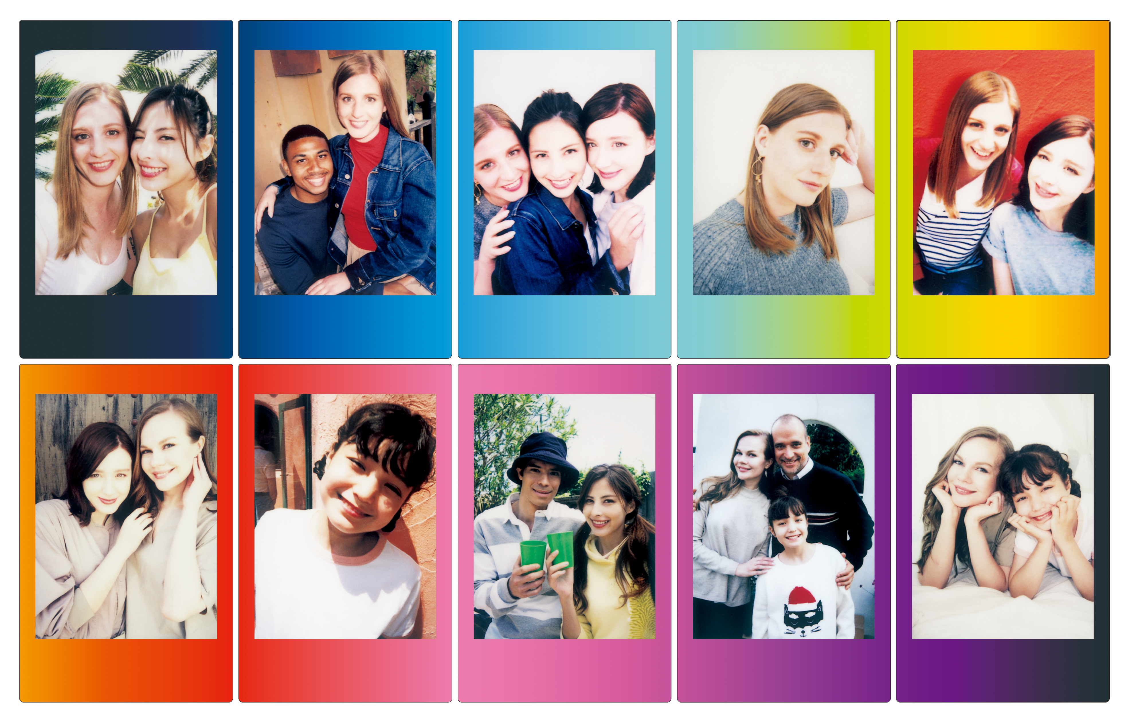instax mini film rainbow - voorbeeld