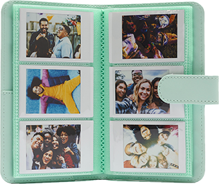 Album instax mini mint green - open