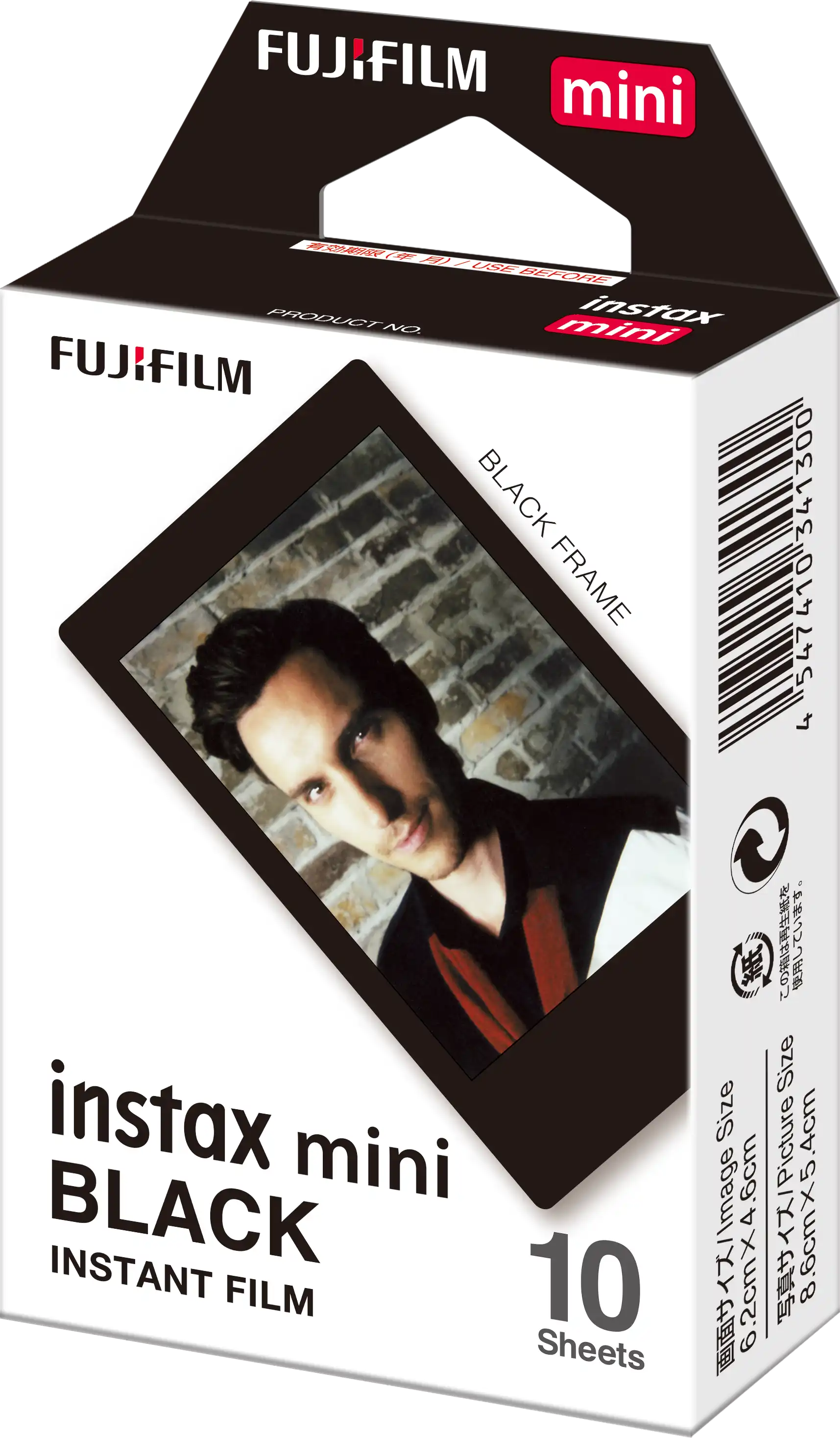 Instax mini film black frame - schuin