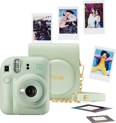 instax mini 12 bundel green