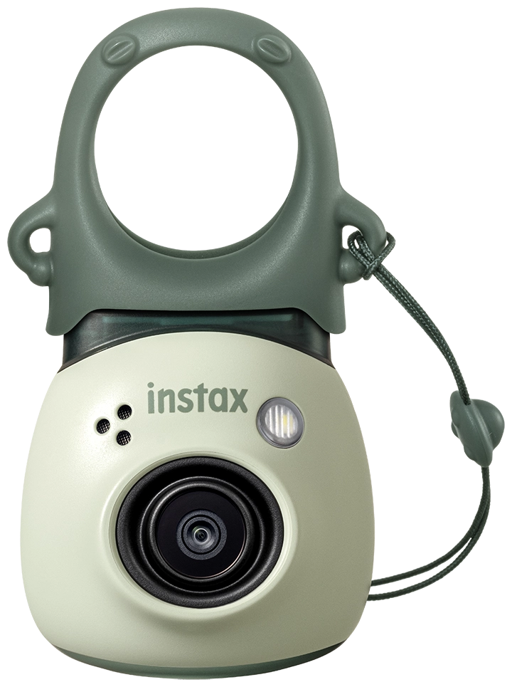 instax Pal Pistachio Green voorkant met groothoeklens