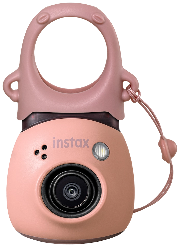 instax pal powder pink voorkant met groothoeklens