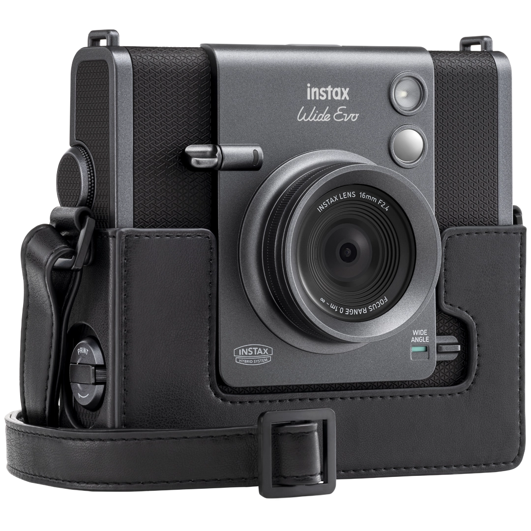 instax WIDE Evo case voorkant open schuin