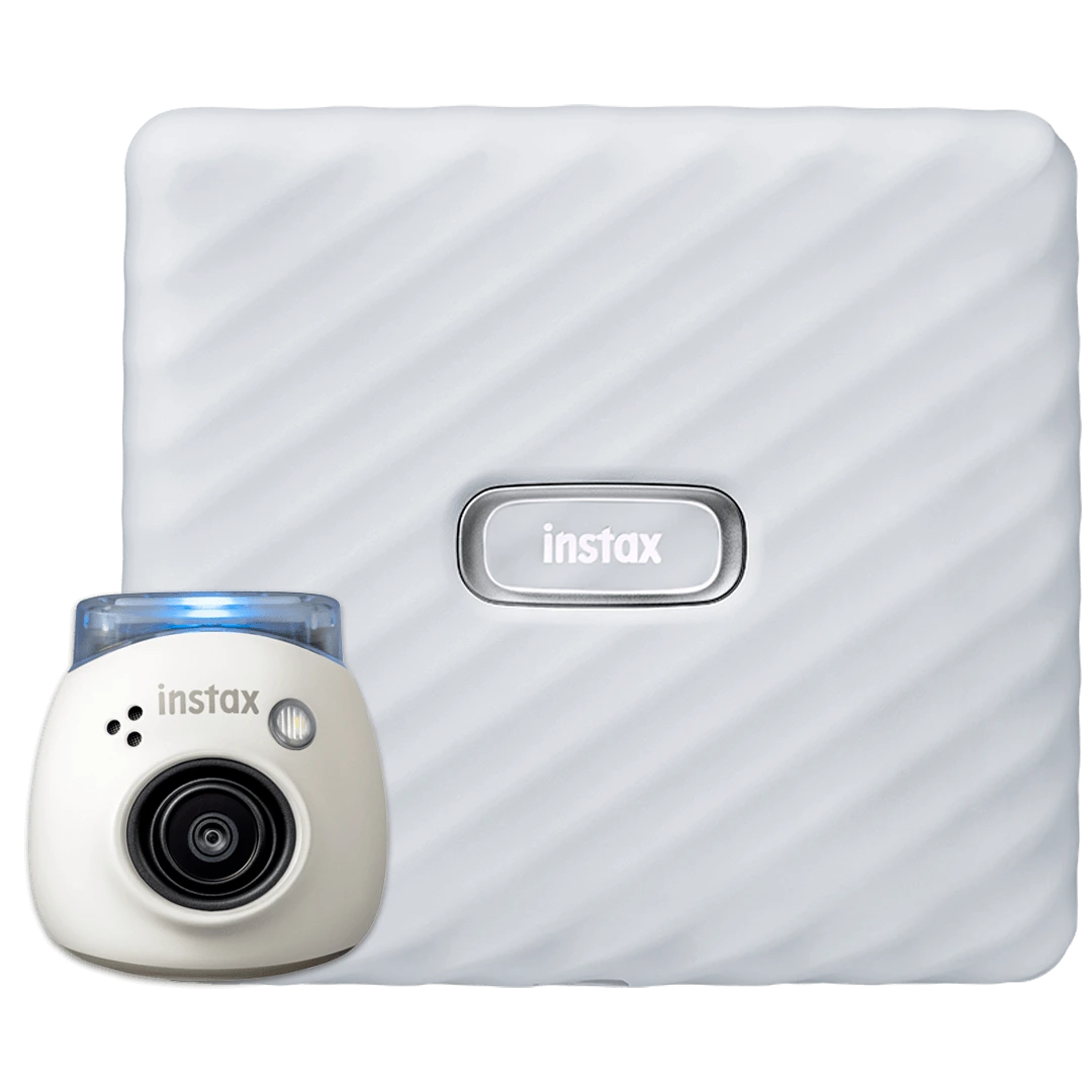 Bundel instax Pal en Link Wide Milky White en Ash White