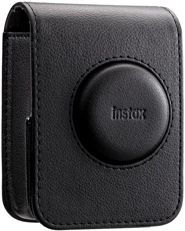 instax mini Evo case zwart voorkant schuin 2