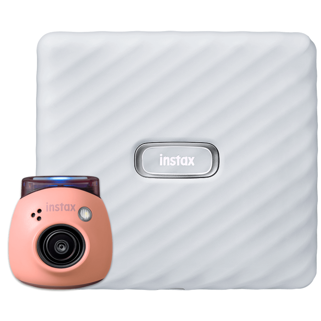 Bundel INSTAX Pal Pink met INSTAX Link WIDE White