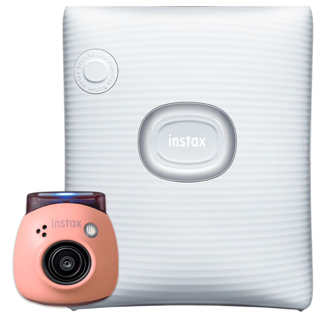 Bundel INSTAX Pal Pink met INSTAX SQUARE Link White
