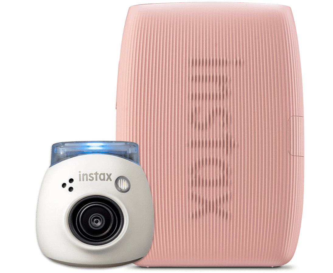 Bundel INSTAX Pal Milky White met INSTAX mini Link 3 Rose Pink