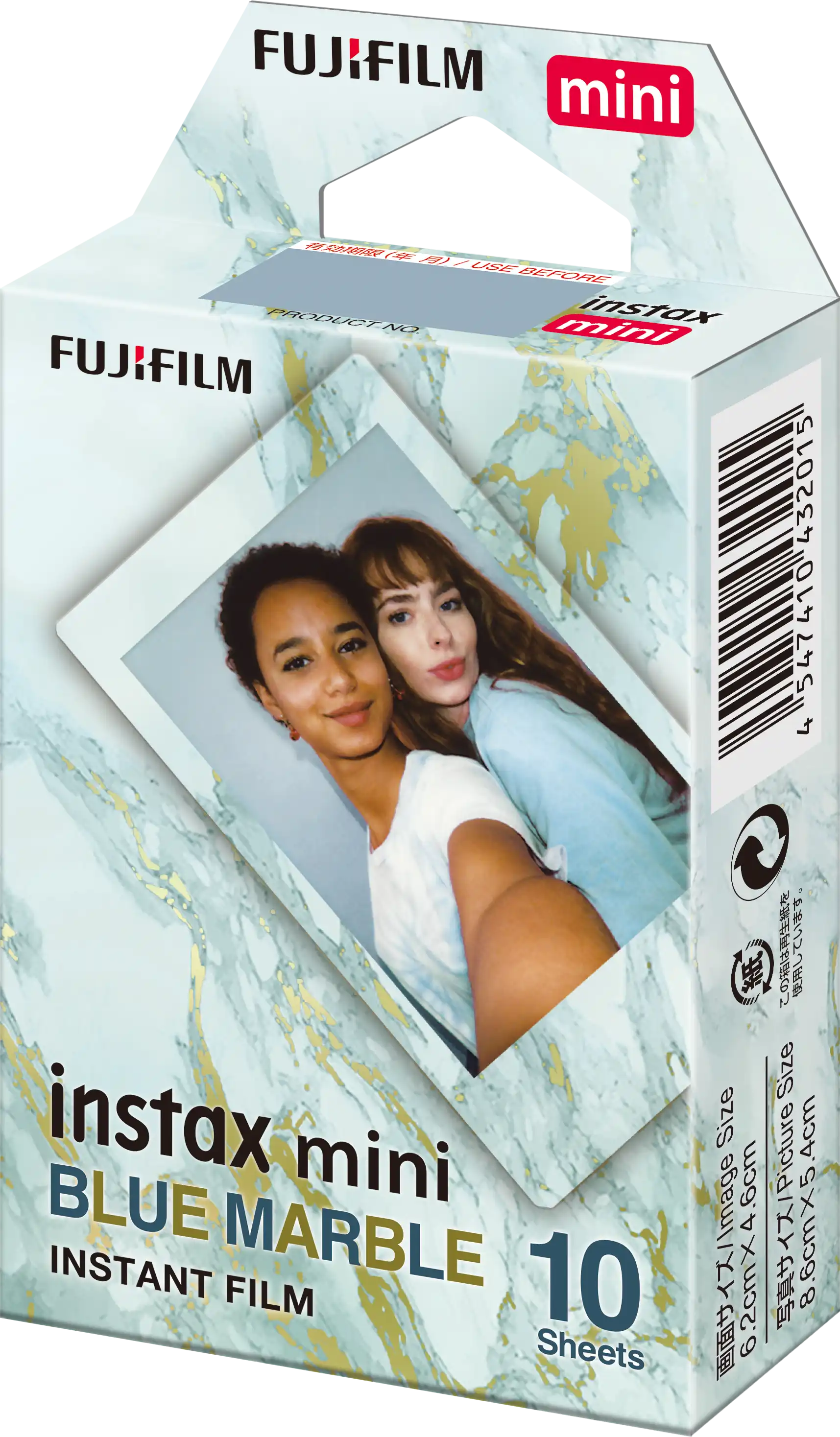 Instax mini film Soft Lavender - schuin