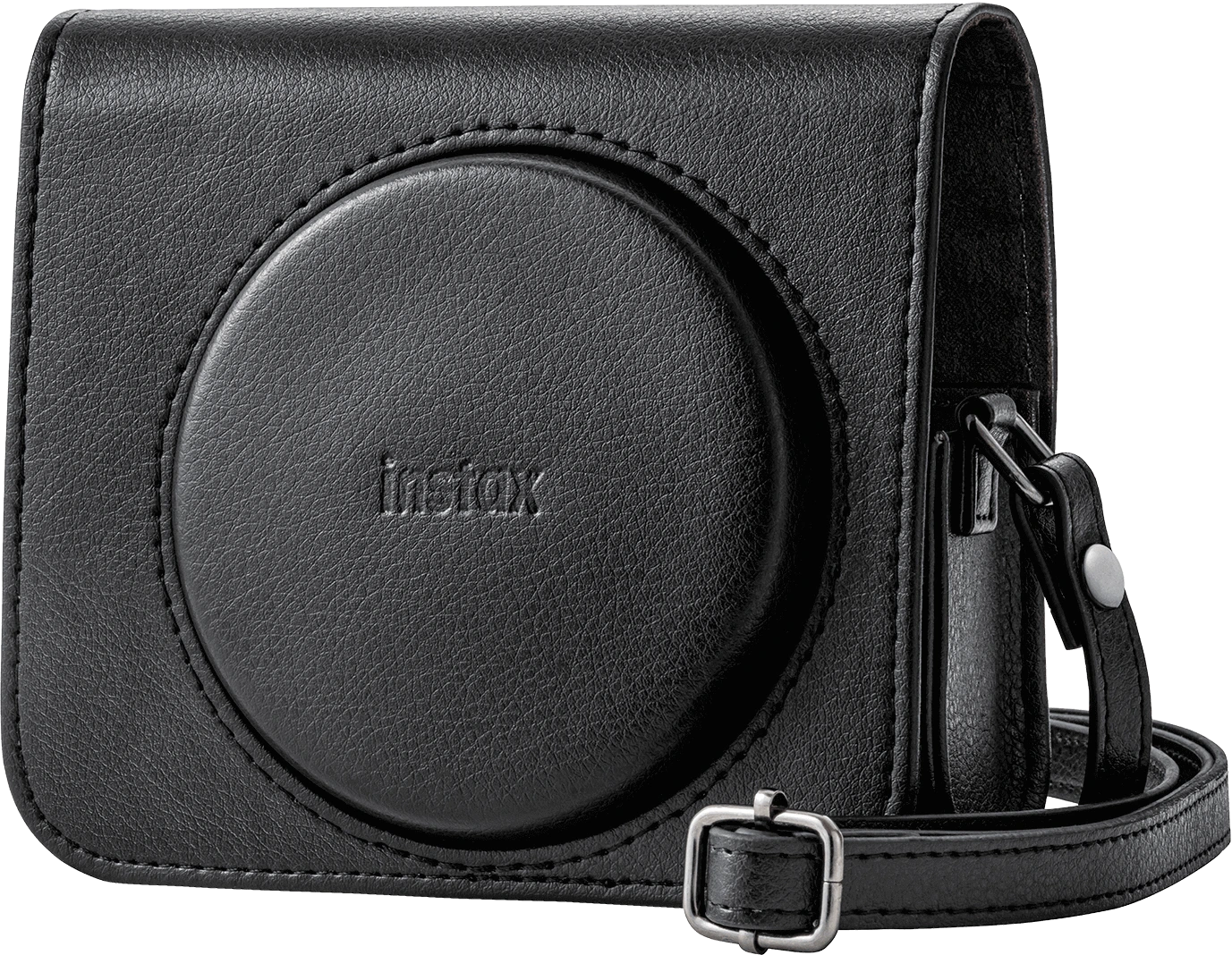instax SQ40 case zwart voorkant schuin dicht  